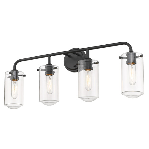 Delaney Matte Black Bathroom Light by Z-Lite