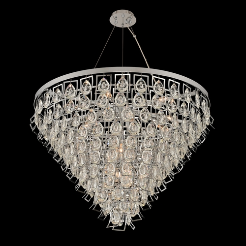 Carmella 36-Inch Crystal Pendant in Chrome by Allegri Crystal