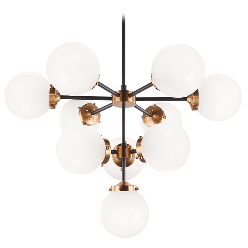 Matteo Lighting Maru Aged Gold Chandelier by Matteo Lighting C72310AGOP