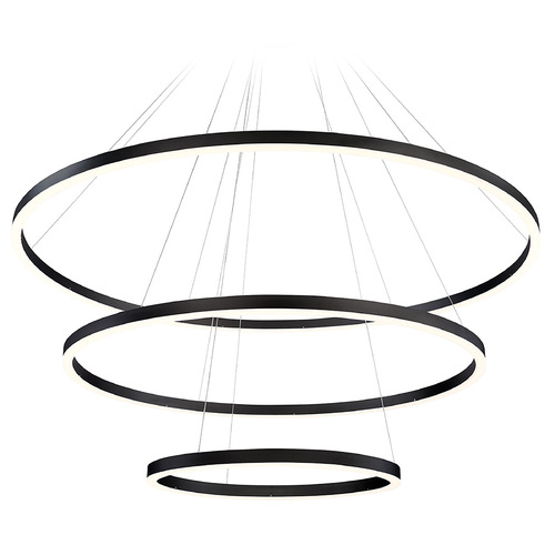 Spunto 61-Inch LED Chandelier in Black by Eurofase Lighting