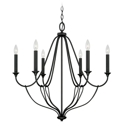 Bentley 30-Inch Black Iron Chandelier by HomePlace by Capital Lighting