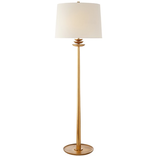 Aerin Beaumont Floor Lamp in Gild by Visual Comfort Signature