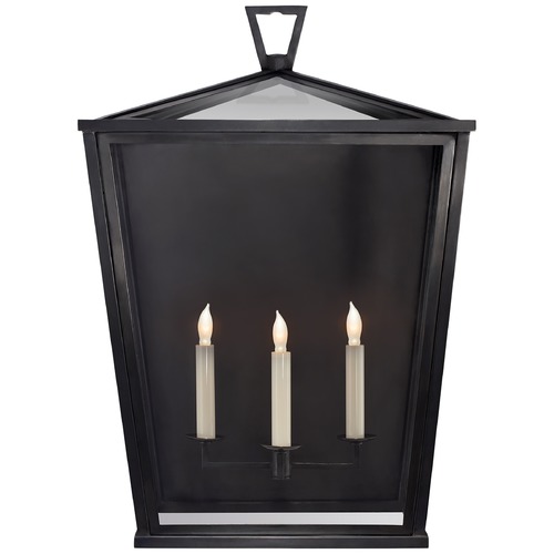 Visual Comfort Signature Collection E.F. Chapman Darlana Large Wall Lantern in Bronze by Visual Comfort Signature CHO2041BZ