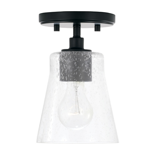 Baker Mini Dual Mount Pendant in Matte Black by HomePlace by Capital Lighting