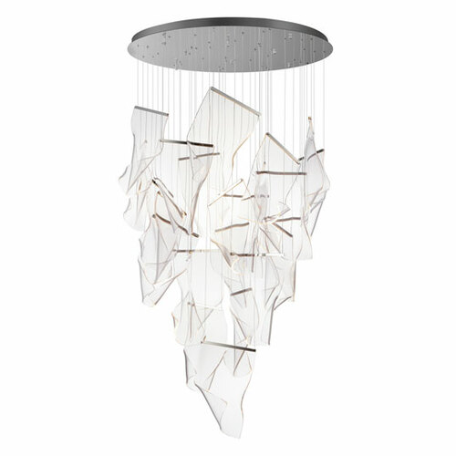 Rinkle 24-Light LED Pendant in Polished Chrome by ET2 Lighting