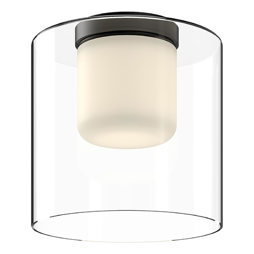 Kuzco Lighting Birch Black LED Flush Mount by Kuzco Lighting FM53509-BK/CL