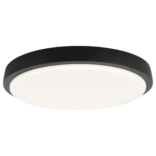 Matteo Lighting Zane Matte Black LED Flushmount Light
