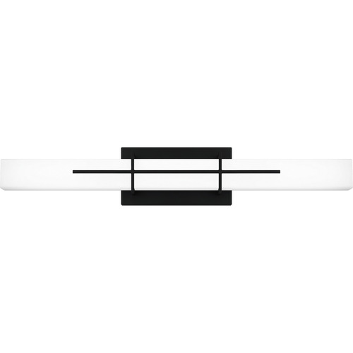 Giselle Matte Black LED Vertical Bathroom Light by Quoizel Lighting