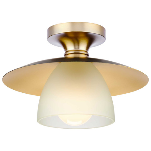 Progress Lighting Trimble Brushed Bronze & Matte Black Semi-Flushmount Light