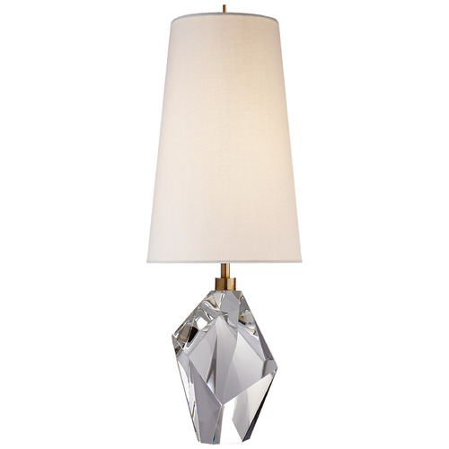 Gaios Cordless Charcoal Glass Accent Table Lamp
