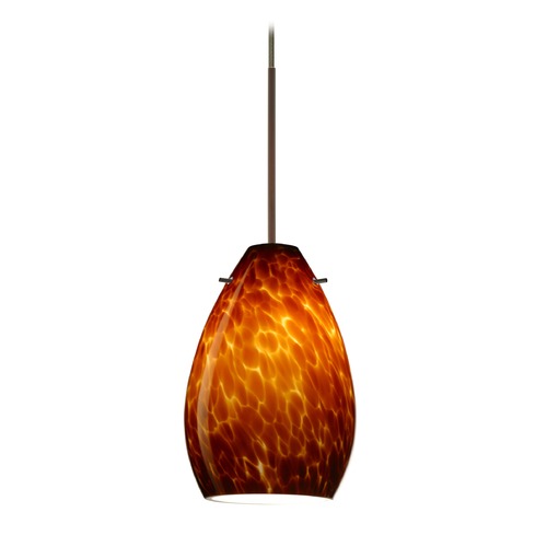 Besa Lighting Besa Lighting Pera Bronze Mini-Pendant Light 1XT-171318-BR