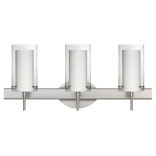Besa Lighting Pahu Satin Nickel Bathroom Light