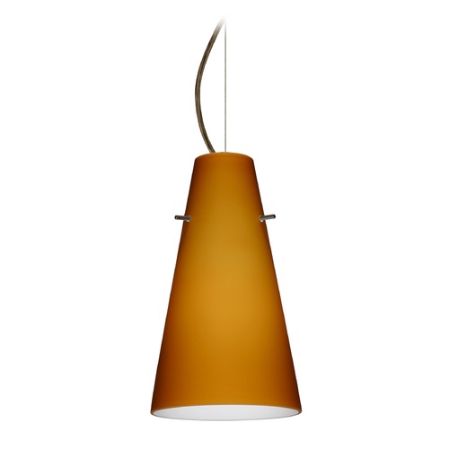 Besa Lighting Besa Lighting Cierro Bronze LED Mini-Pendant Light 1KX-412480-LED-BR