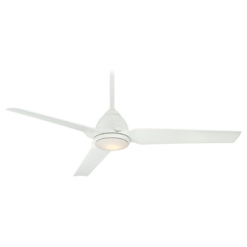 Minka Aire Java 54-Inch LED Wet Location Fan in Flat White F753L-WHF