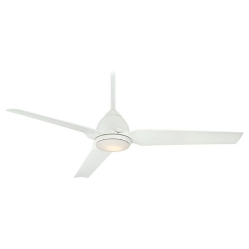 Java 54-Inch LED Wet Location Fan in Flat White by Minka Aire