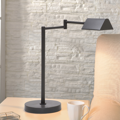 Delta Oil Rubbed Bronze LED Swing-Arm Lamp by House of Troy Lighting