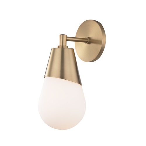 Cora Aged Brass Sconce by Mitzi by Hudson Valley