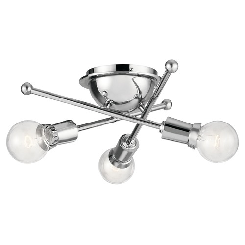 Kichler Lighting Armstrong Flush Mount Light in Chrome by Kichler Lighting 43196CH