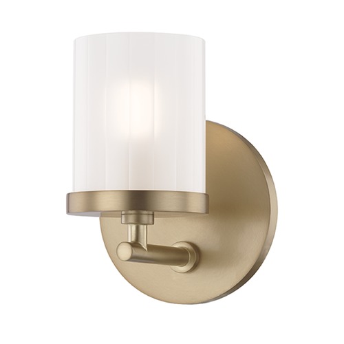 Mitzi by Hudson Valley Ryan Aged Brass Sconce by Mitzi by Hudson Valley H239301-AGB