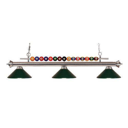 Z-Lite Shark Brushed Nickel Billiard Light by Z-Lite 170BN-MDG