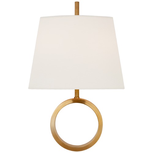 Visual Comfort Signature Collection Thomas OBrien Simone Small Sconce in Antique Brass by Visual Comfort Signature TOB2630HABL