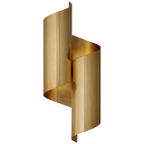 Visual Comfort Signature Collection Aerin Iva Medium Wrapped Sconce in Antique Brass by Visual Comfort Signature ARN2065HAB