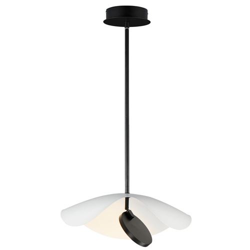 Carmen 16.50-Inch LED Pendant in Black by ET2 Lighting