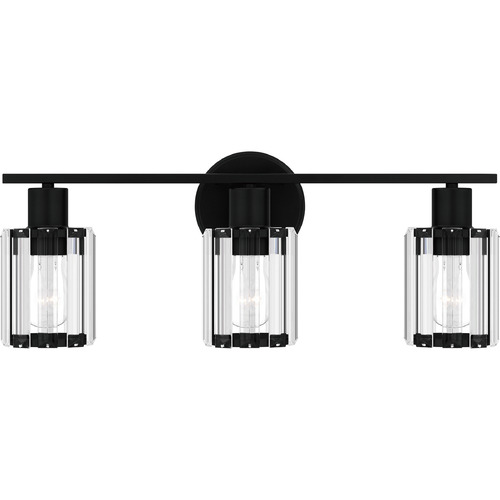 Isla Matte Black Bathroom Light by Quoizel Lighting