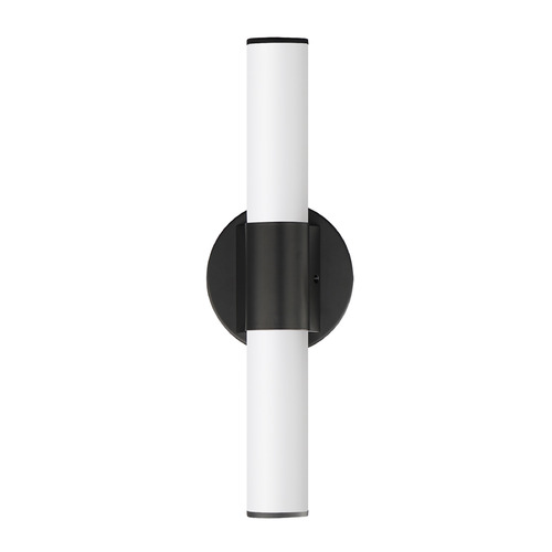 Tubo Black LED Vertical Bathroom Light by Maxim Lighting