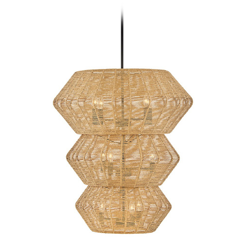 Luca Black LED Pendant Light with Oblong Shade by Hinkley Lighting