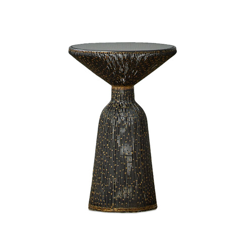 Canopus Accent Table in Iron & Bronze by Currey & Company