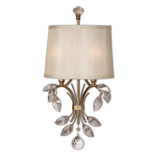 Alenya Burnished Gold & Golden Teak Sconce by Uttermost Lighting