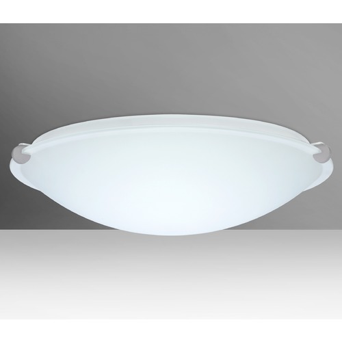 Besa Lighting Trio Satin Nickel LED Flushmount Light