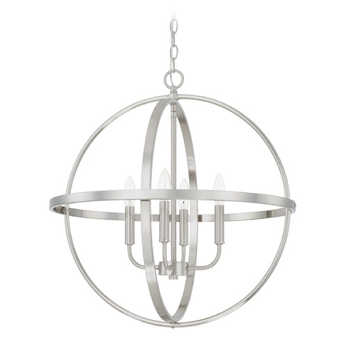 Hartwell 23-Inch Orb Pendant in Brushed Nickel by HomePlace by Capital Lighting