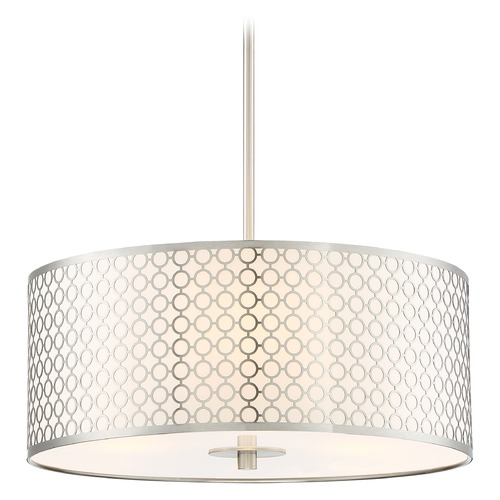 Dots Pendant in Brushed Nickel by George Kovacs