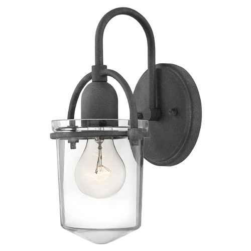 Hinkley Hinkley Clancy Aged Zinc Sconce with Clear Glass 3030DZ