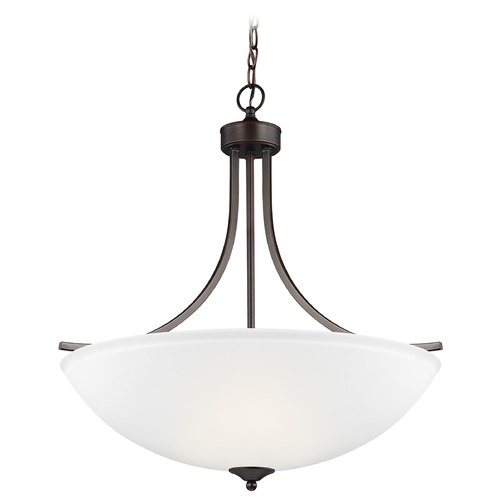 Generation Lighting Geary Burnt Sienna Pendant Light with Bowl / Dome Shade 6616504-710