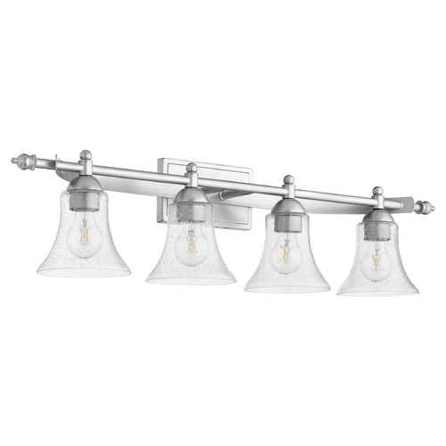 Quorum Lighting Aspen Classic Nickel Bathroom Light by Quorum Lighting 5077-4-64