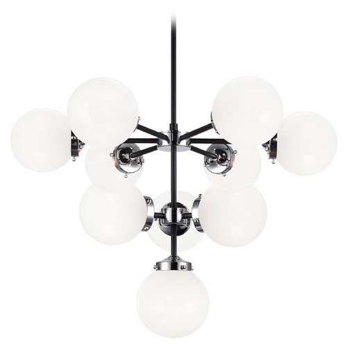 Maru Chrome Chandelier by Matteo Lighting