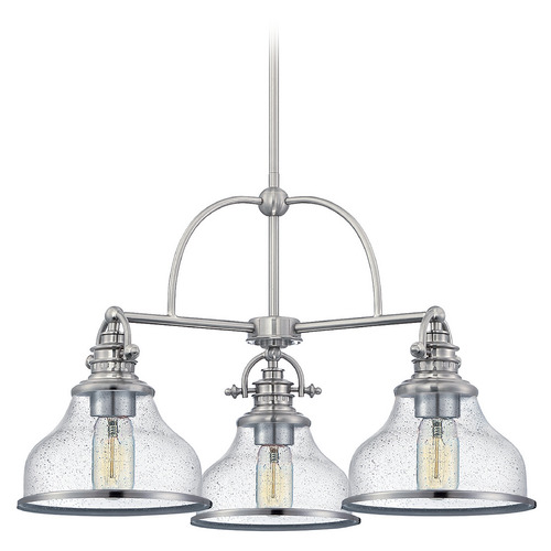 Grant 24-Inch Chandelier in Brushed Nickel by Quoizel Lighting