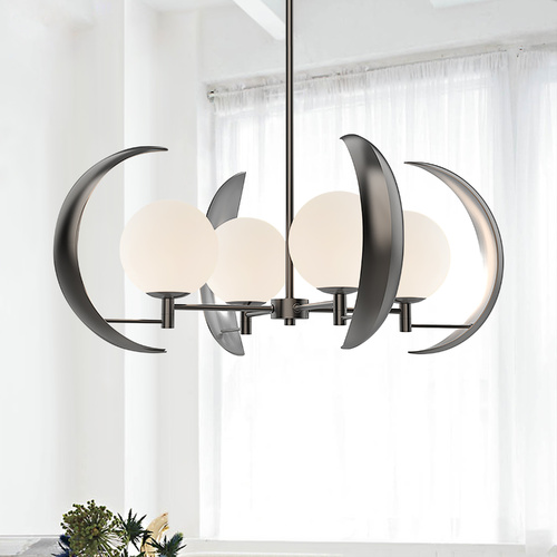 Celeste 30-Inch Urban Bronze Chandelier by Alora Lighting