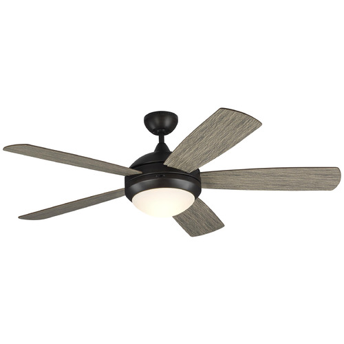 Generation Lighting Fan Collection Discus 52 Smart Aged Pewter LED Ceiling Fan by Visual Comfort Fans 5DISM52AGPD