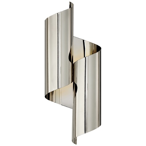 Visual Comfort Signature Collection Aerin Iva Medium Wrapped Sconce in Polished Nickel by Visual Comfort Signature ARN2065PN