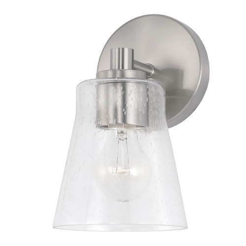 Baker 9.25-Inch Wall Sconce in Brushed Nickel by HomePlace by Capital Lighting