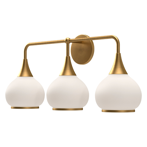 Alora Lighting Hazel Aged Gold Bathroom Light