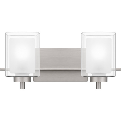 Kolt Brushed Nickel Bathroom Light by Quoizel Lighting