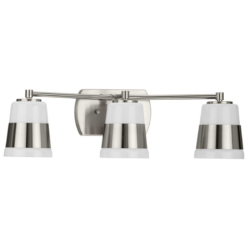 Progress Lighting Haven Brushed Nickel Bathroom Light