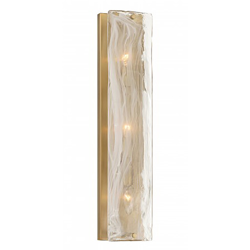 Minka Lavery Minka Lavery Tom Wright Veil Legacy Brass Vertical Bathroom Light 3633-732