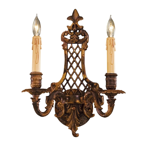 Sconce Wall Light in Oxide Brass by Metropolitan Lighting