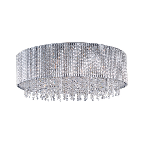 Spiral Flush Mount in Chrome by ET2 Lighting